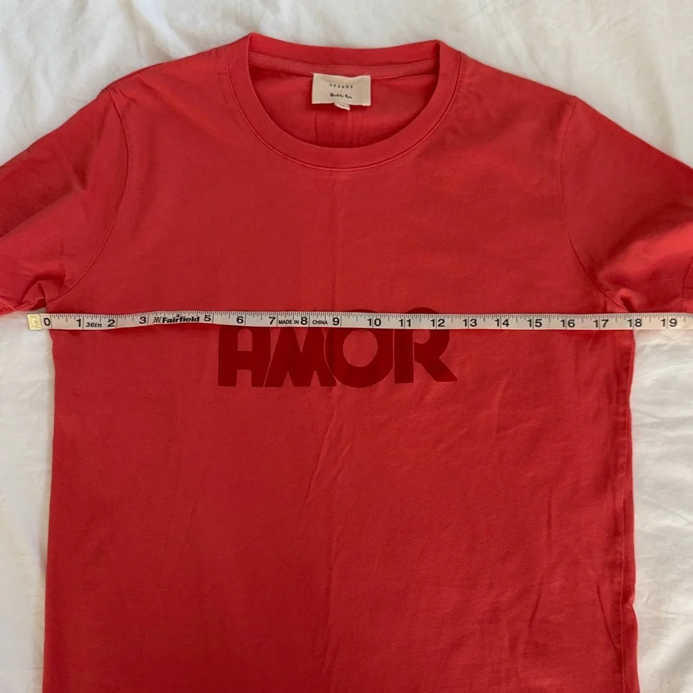 Sézane x Maddie Nye t-shirt Amor Sz XS - Picture 5 of 6